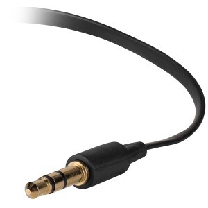 Main product image for 3.5mm Male to Male 3 ft. Flat Audio Cable Black 240-120